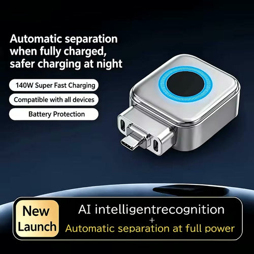 AutoVolt adaptador de carga inteligente USB-C junto al móvil