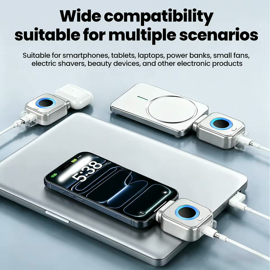 AutoVolt carga rápida 140W compatible con iPhone, Android y AirPods